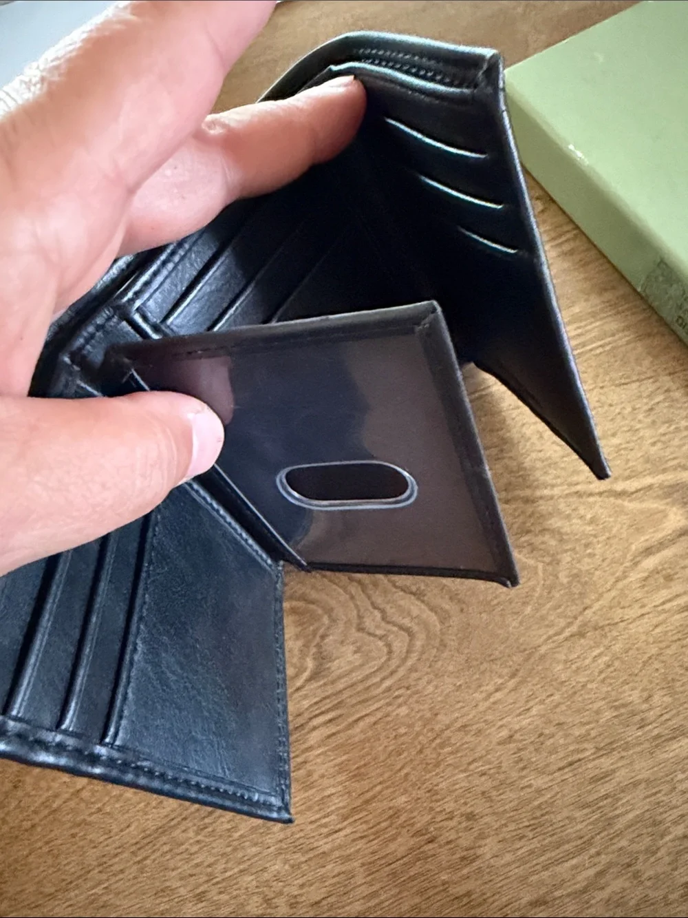 Goodfellow & Co Black Trifold Card & ID Wallet